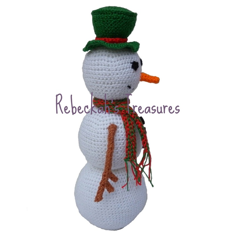 Crochet Snowman by Rebeckah's Treasures