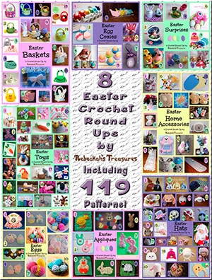 #2 - 8 Easter Crochet Pattern Round Ups | Top 10 Crochet Pattern Round Ups by @beckastreasures from 2016