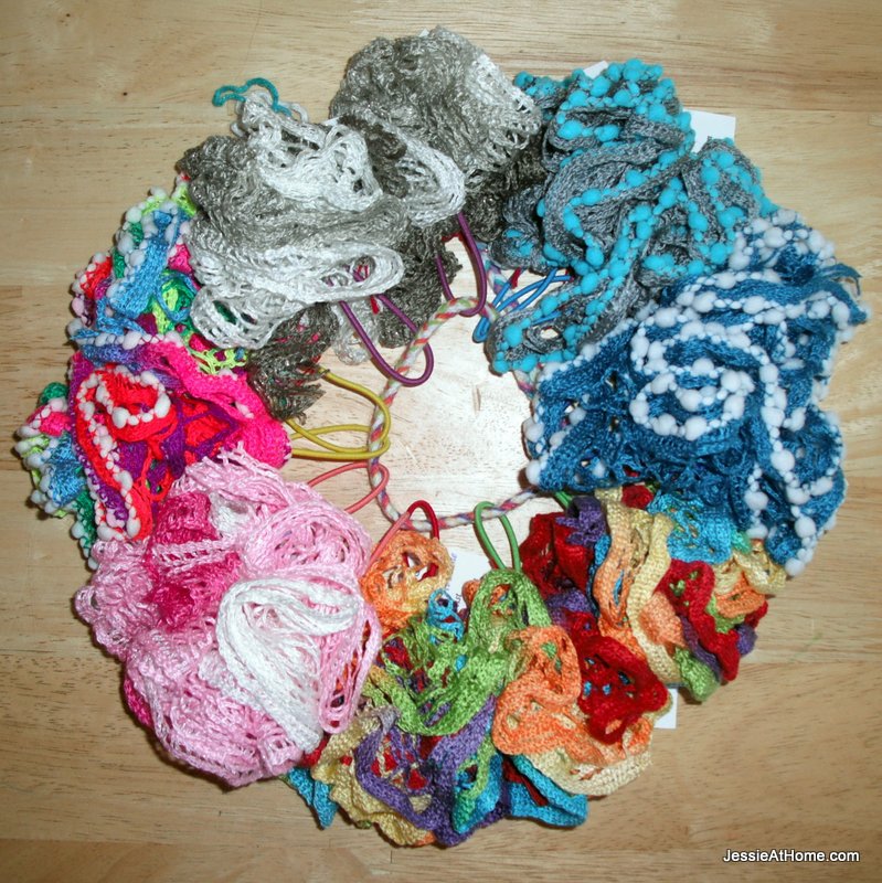 Free Crochet Pattern ~ Net Yarn Hair Puff