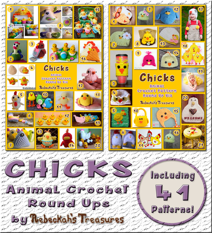 2 Chick Animal Crochet Pattern Round Ups by @beckastreasures | 41 patterns - 25 designers including @MojiMojiDesign @COTCCrochet @FreshStitches & more!