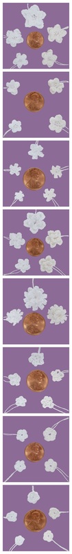 Mini Wedding Floral Appliques Pattern via @beckastreasures