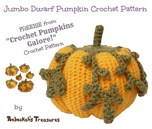 Jumbo Dwarf Crochet Pumpkin Free Pattern