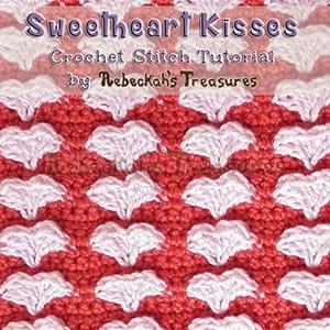 Sweetheart Kisses | 12 BEST FREE Crochet Patterns by @beckastreasures from 2016