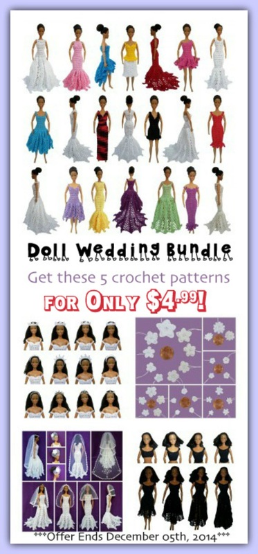 Black Friday Fashion Doll Wedding Pattern Bundle via @beckastreasures. See Special Offers for more details: http://goo.gl/QFWj1q #BlackFriday #Barbie #Wedding #Crochet