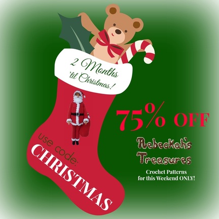 Only 2 Months 'til Christmas 2014!!!  Get 75% off your order this weekend only! 