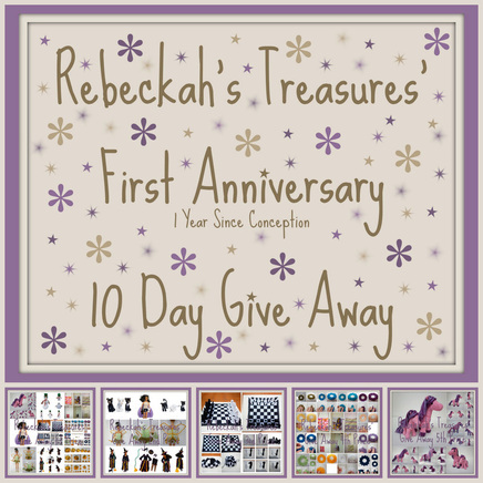 Rebeckah's Treasures' 1 Year Anniversary since conception 10 day give away