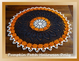 Pumpkin Patch Halloween Doily CAL by Cylinda of Crochet Memories - Featured on @beckastreasures Saturday Link Party!