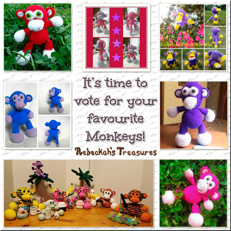 Vote for Your Favourite Amigurumi Grape Ape Monkey via @beckastreasures contest!