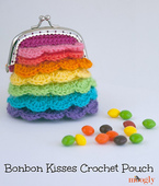 Bonbon Kisses Crochet Pouch