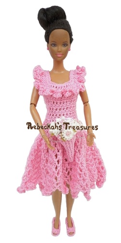 Isabel's Barbie Wedding ~ Barbie Bridesmaid Square Neckline