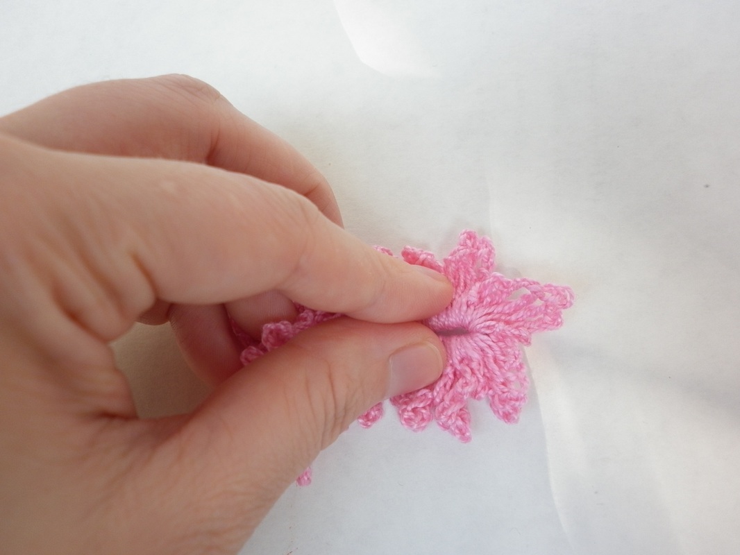 Commissioned Pink Crochet Little Girl Scrunchies