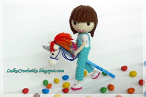 Matilda doll and Unicorn by Lalka Crochetka | Featured on @beckastreasures Saturday Link Party!