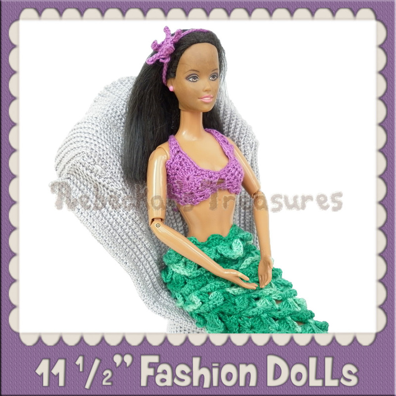 11 ½ inch Woman Fashion Doll Crochet Patterns by @beckastreasures