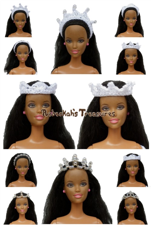 The Headpieces ~ Wedding Accessories for Fashion Dolls ~ Free Crochet Pattern & How-to