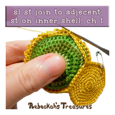 WIP Picture 13 - Amigurumi Timothy Turtle #CAL Part 5: Shell with @beckastreasures