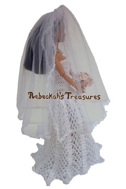 Isabel's Barbie Wedding ~ Barbie Bride with Veil in Front