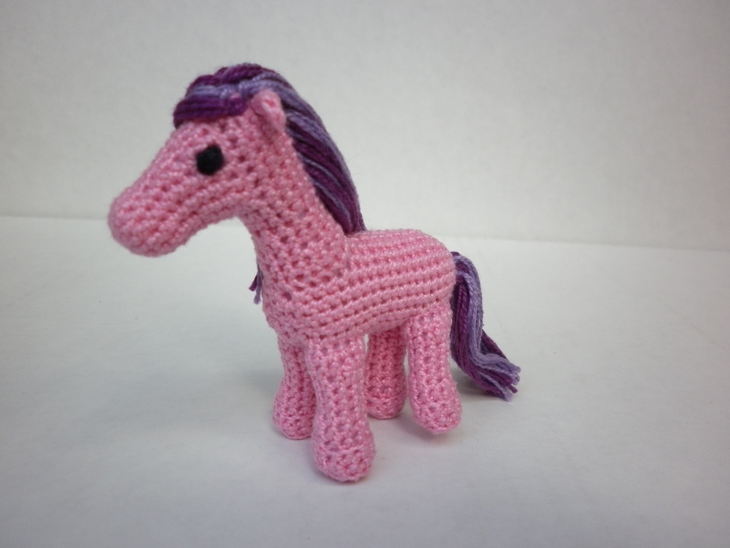Commissioned Pink Crochet Pony