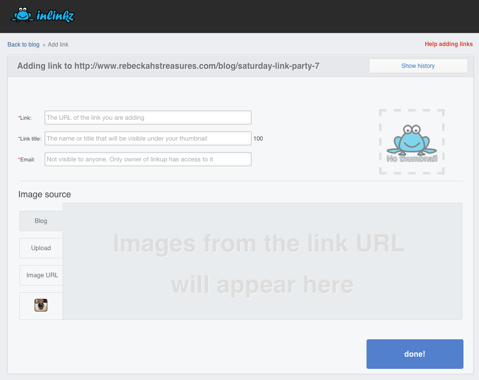 How to link up to a InLinkz blog link party tutorial via @beckastreasures