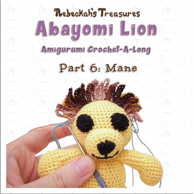 Amigurumi Abayomi Lion Cal - Part 6 via @beckastreasures / Now, let's crochet Abayomi's Mane!