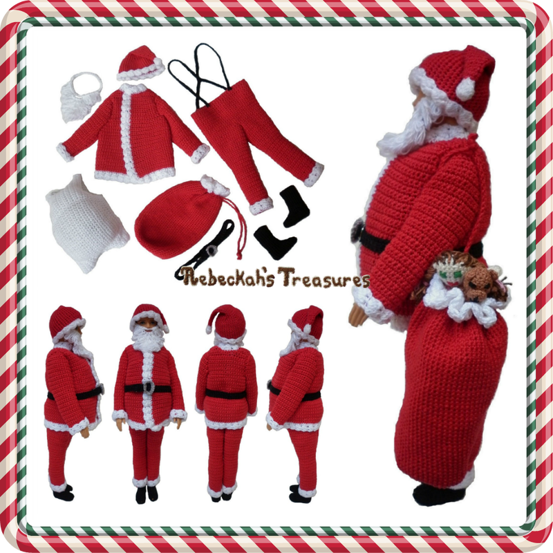 Christmas in July Specials ~ Santa Crochet Pattern $4.50 USD  (Normally: $6.00)