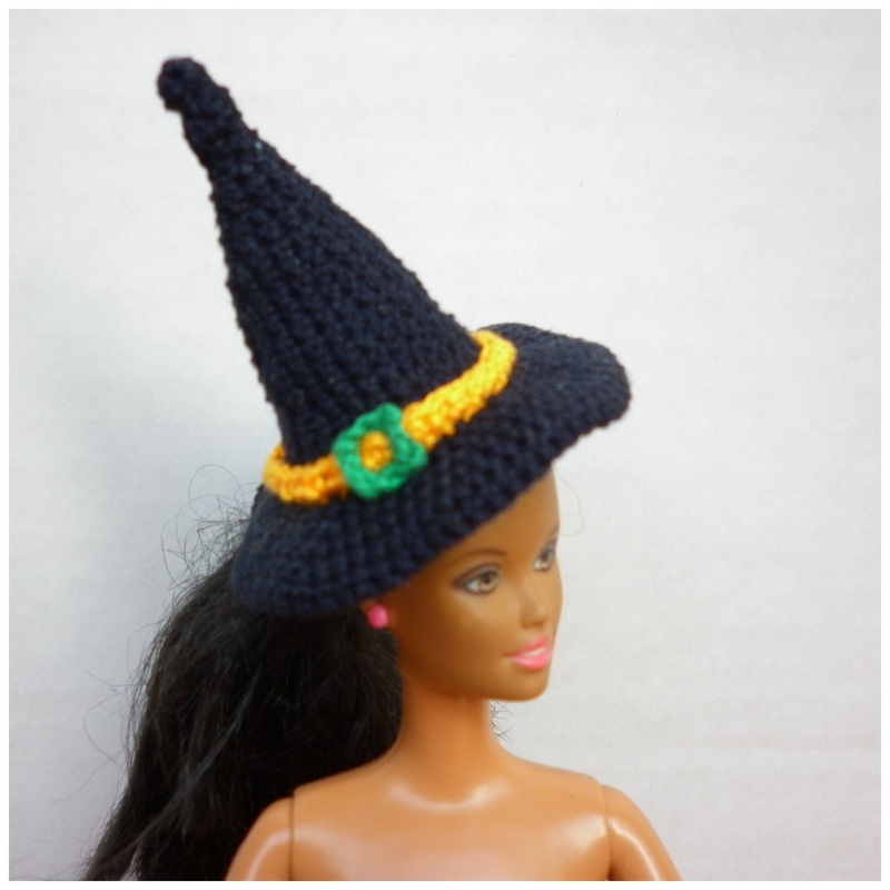 Crochet Barbie Witch Hat WIP