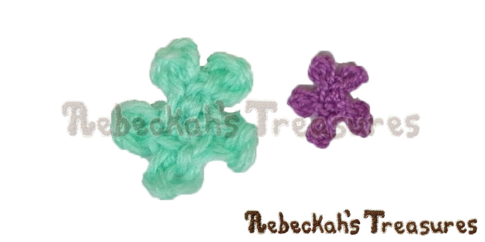 Tiny Sea Flower Motifs | FREE crochet patterns via @beckastreasures | Enchanting appliqués for under the sea projects! #motif #crochet #seaflower