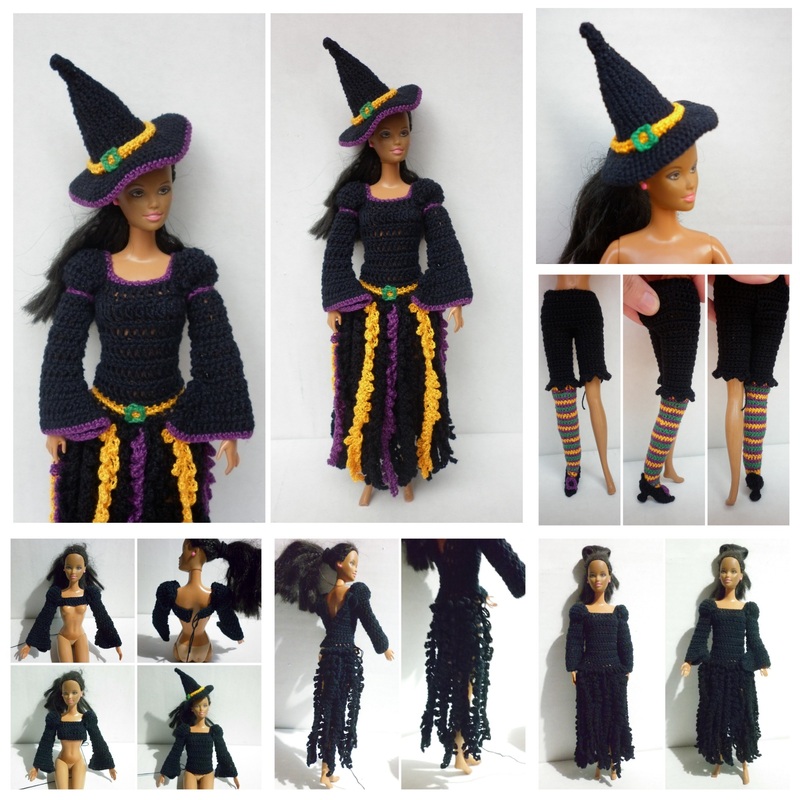 Crochet Barbie Witch WIP