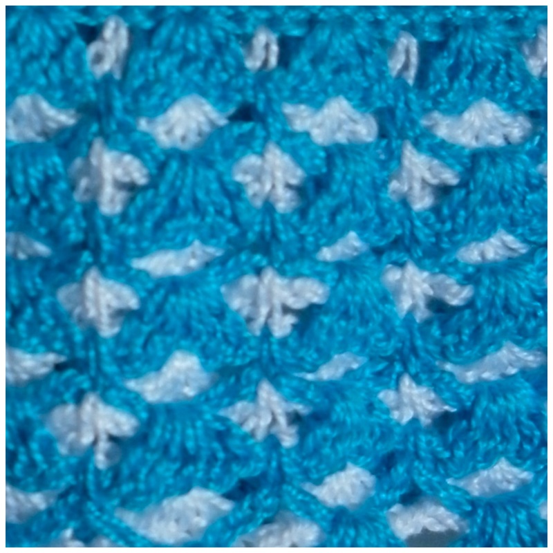 Reversible Shell Stitch crocheted by Rebeckah's Treasures