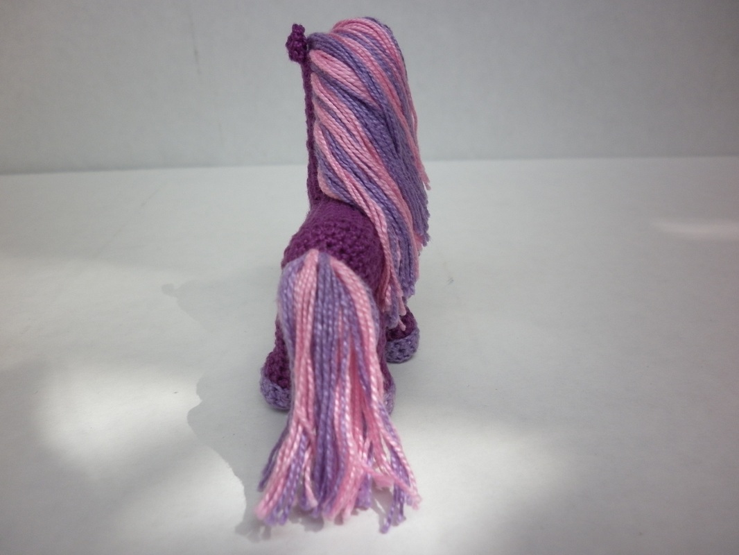 Commissioned Purple Crochet Pony