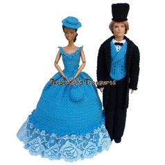 A Lady and a Gentleman - Special Free Crochet Pattern for Newsletter Subscribers Only by Rebeckah's Treasures - coming soon... Subscribe here: http://goo.gl/BFnDVT #Barbie #Ken #Lady #Gentleman #Crochet #Pattern