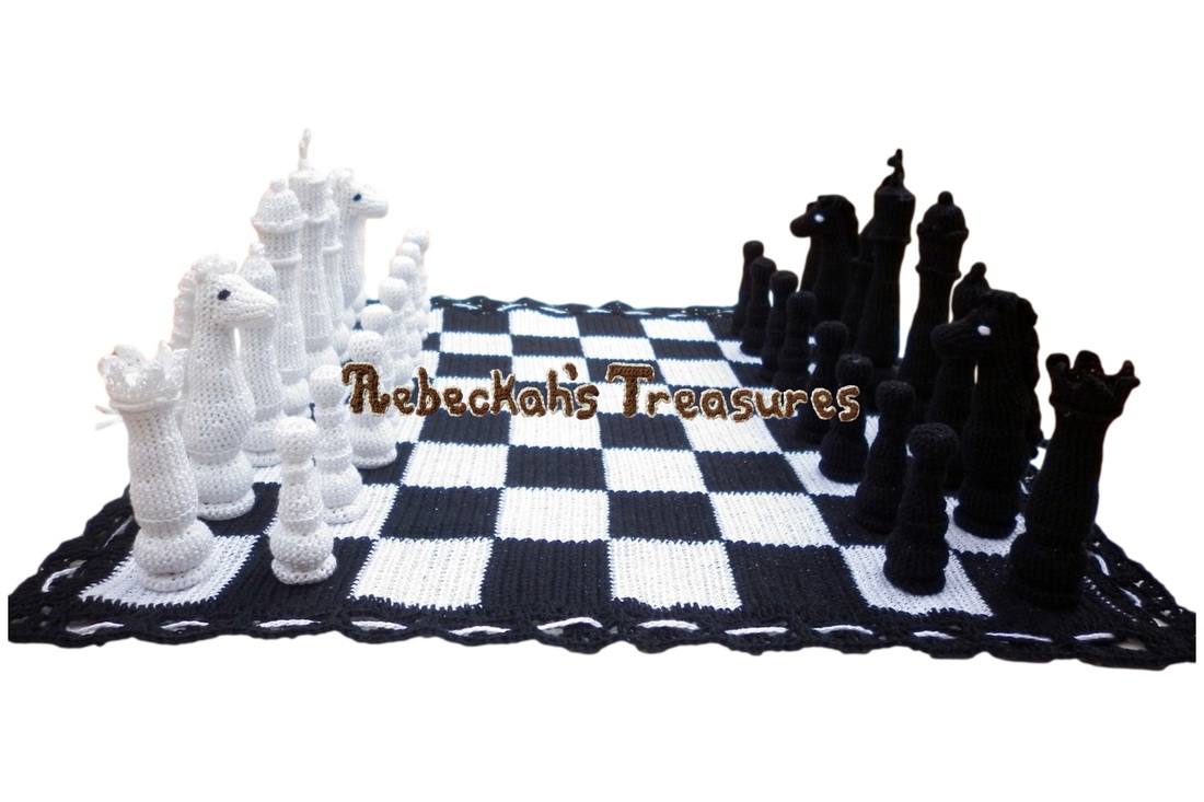 Crochet Rebeckah\'s Set Treasures Pattern Chess -