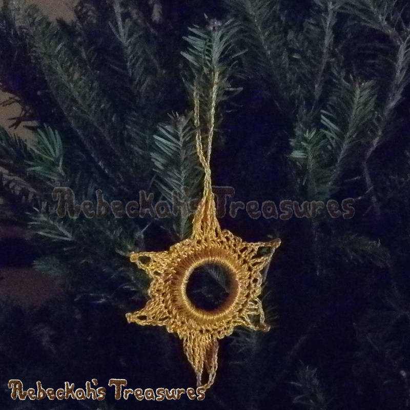 Follow His Star Ornament | FREE Christmas crochet pattern by @beckastreasures