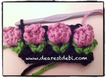 Crochet Flower Bud Headband
