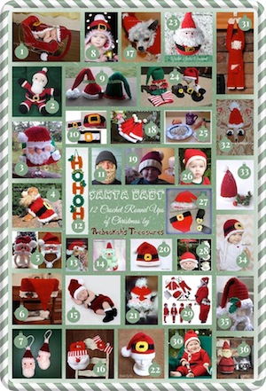 Santa Baby - 4 of 12 Crochet Round Ups of Christmas by Rebeckah's Treasures (@beckastreasures)