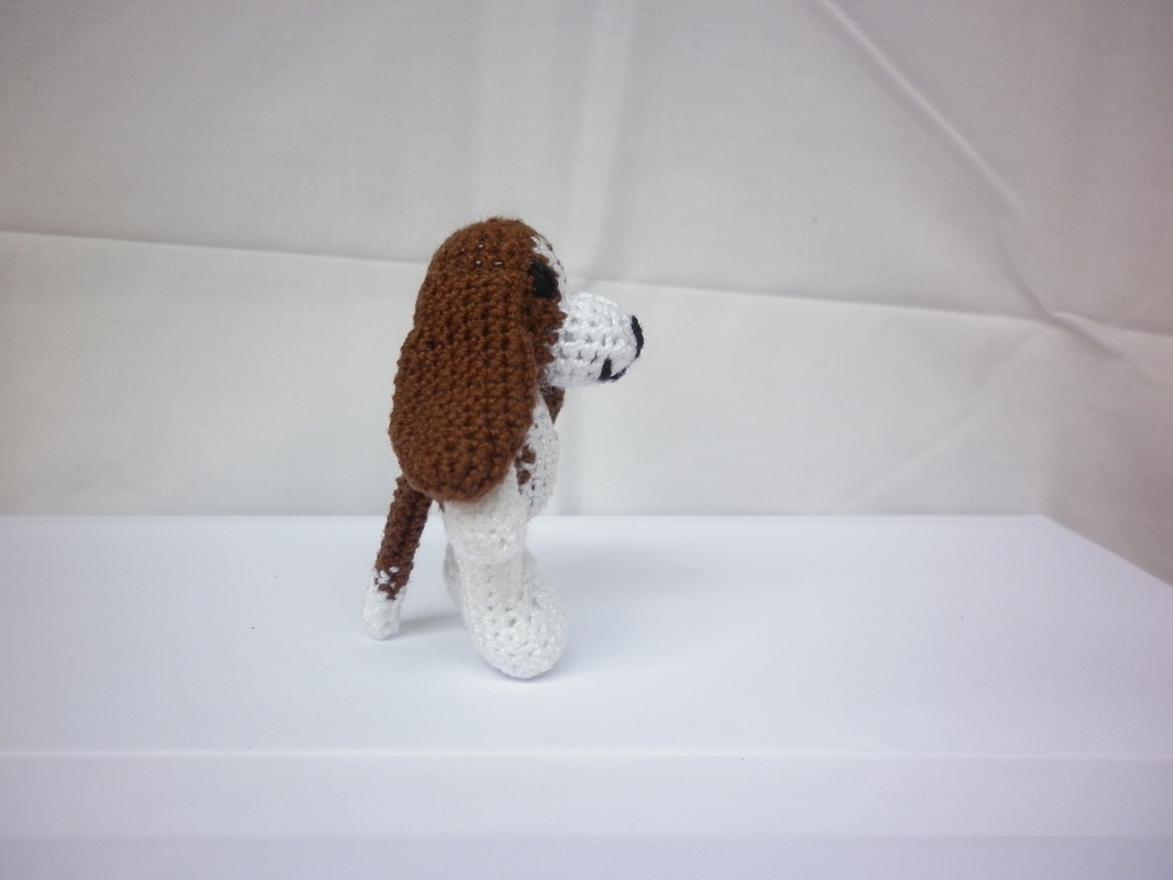 Crochet Basset Hound Amigurumi Dog
