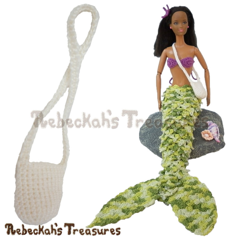 Fashion doll mermaid treasure bag by @beckastreasures | Because every mermaid deserves a great adventure!
