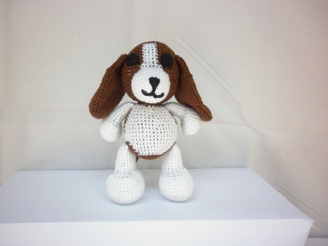 Crochet Basset Hound Amigurumi Dog
