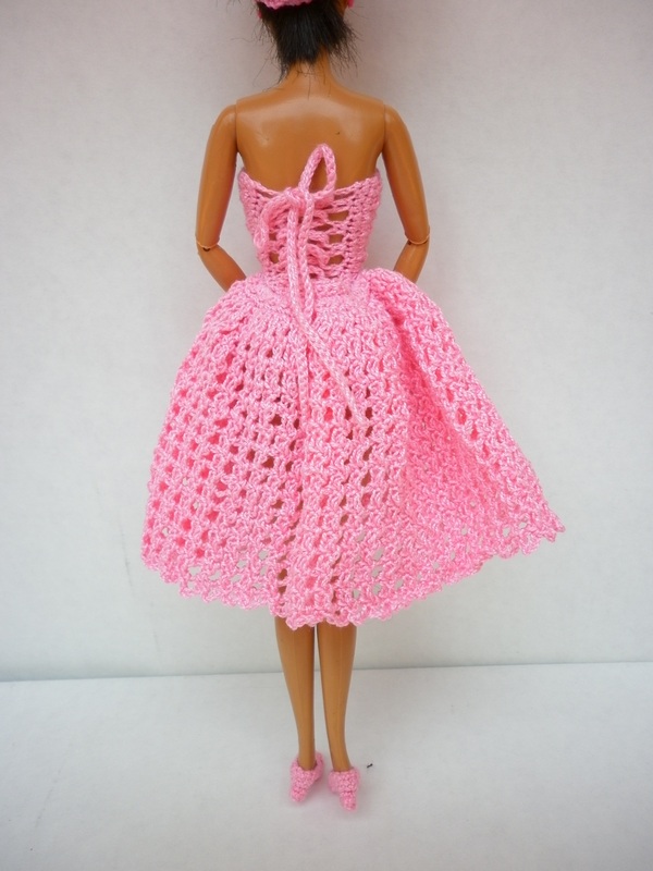 50's Pink - Crochet Barbie Dress