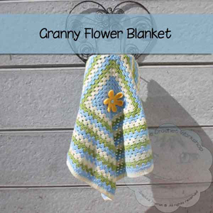 Granny Flower Blanket by Joanita of Creative Crochet Workshop - Featured on @beckastreasures Saturday Link Party!