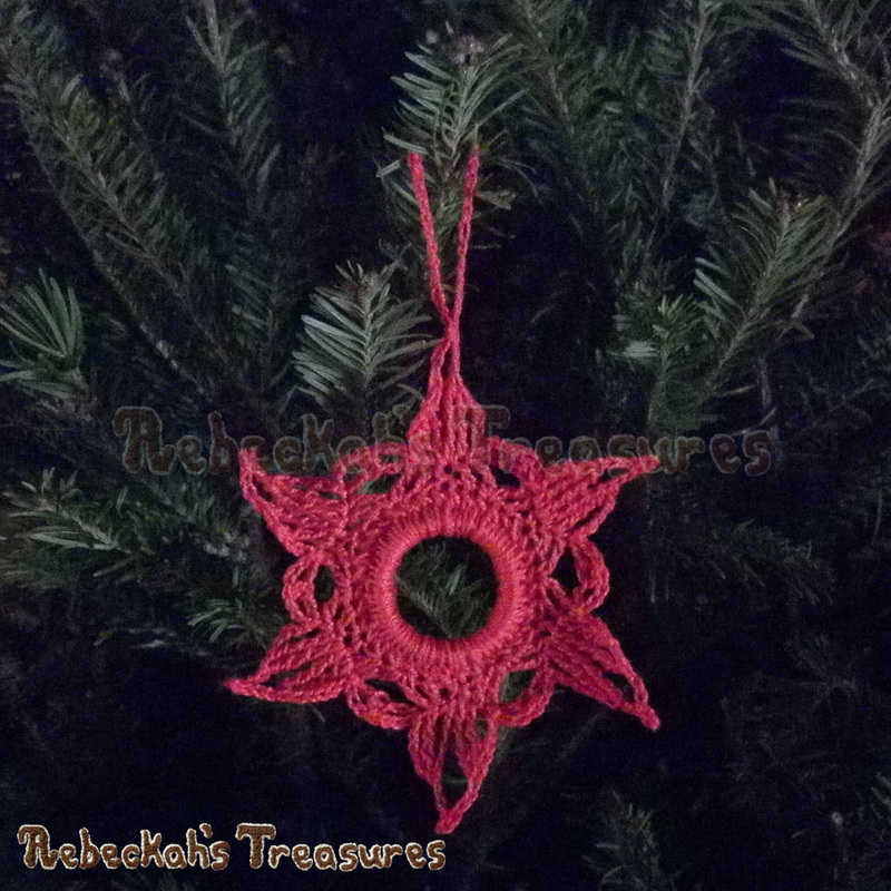 Radiant Star Ornament | FREE Christmas crochet pattern by @beckastreasures