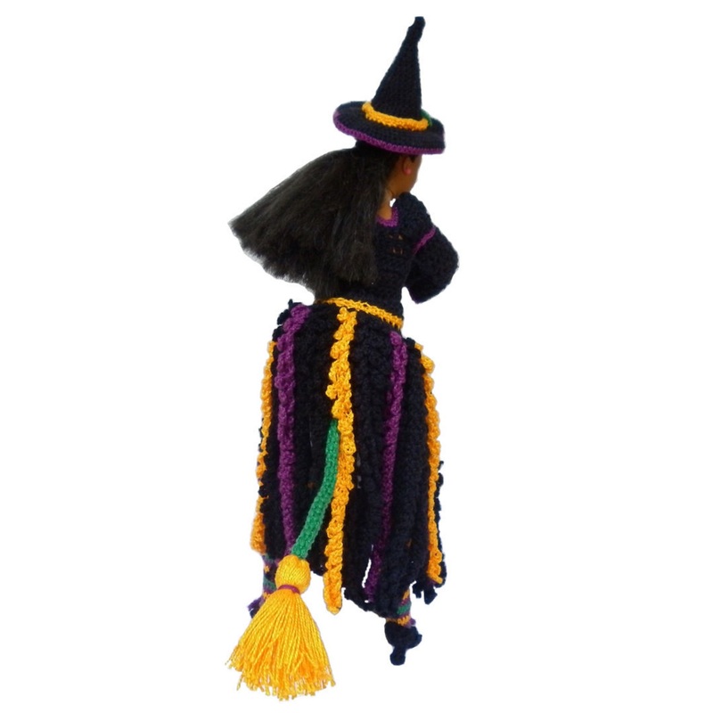 Rebeckah's Treasures: Flying Crochet Barbie Witch ~ Halloween Barbie Costume Pattern