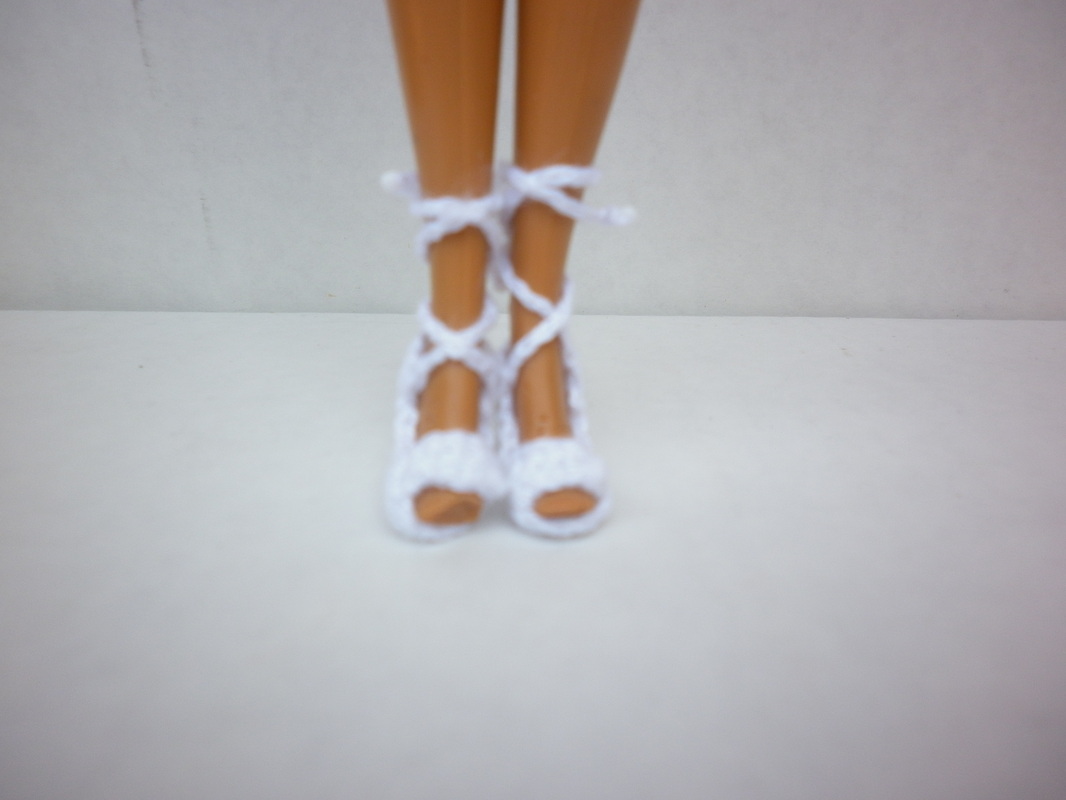 Beaded Elegance - Crochet Barbie Heels