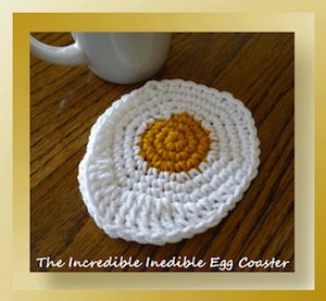 The Incredible Inedible Egg Coaster from Cylinda of Crochet Memories