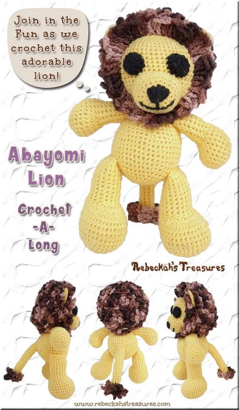 Amigurumi Abayomi Lion Cal via @beckastreasures / Join me as we crochet this adorable amigurumi Abayomi Lion, who brings happiness to all who meet him!