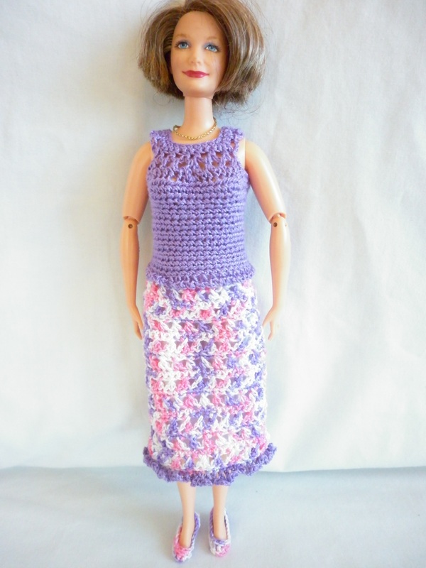 Crochet Grandma Barbie Dress