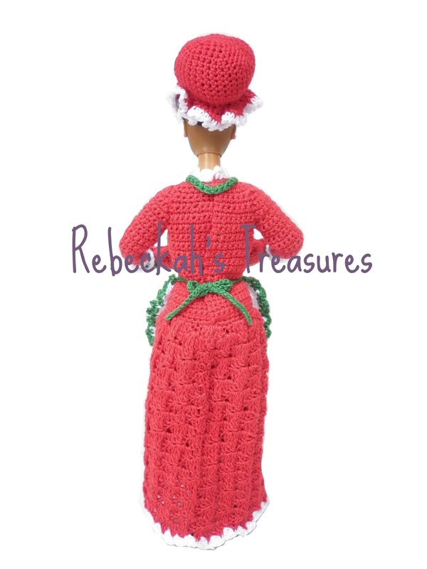 Crochet Mrs. Barbie Claus by Rebeckah's Treasures