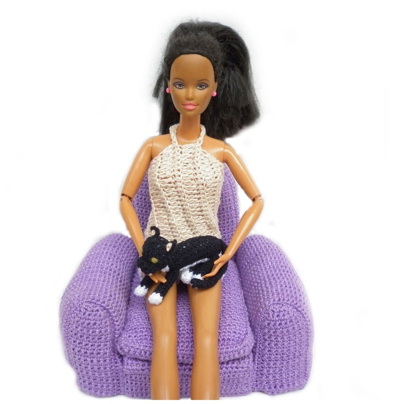Rebeckah's Treasures': Barbie with Boris Crochet Kitty