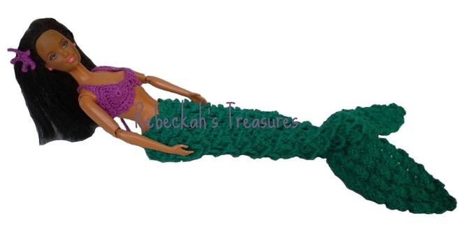 Crochet Barbie Mermaid by Rebeckah's Treasures