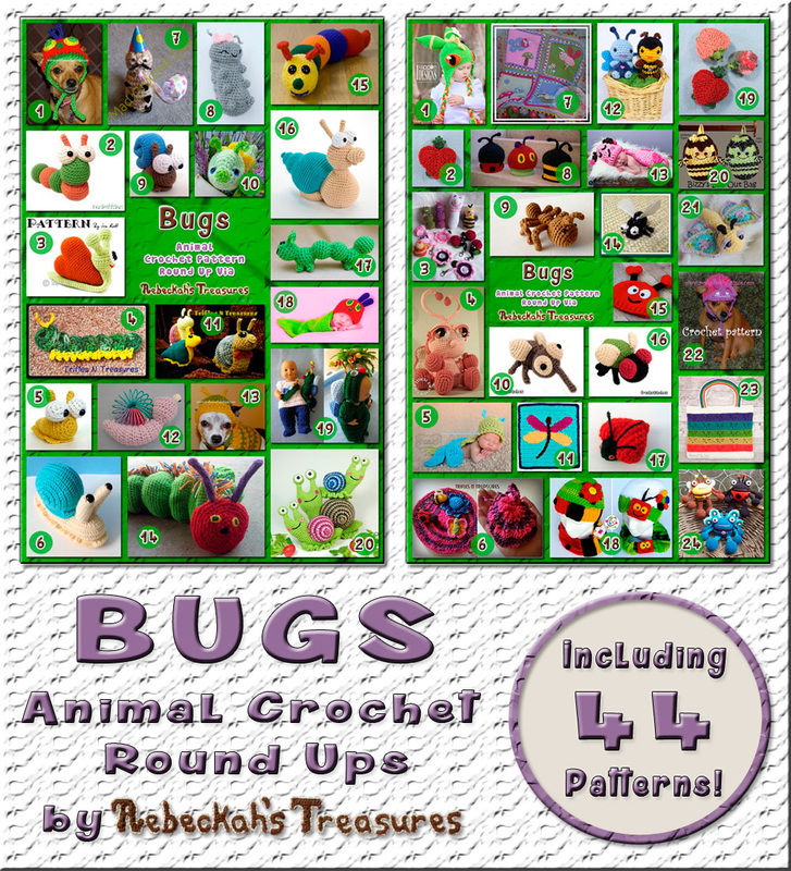 2 Bug Round Ups by @beckastreasures | 44 patterns – 24 designers including @FreshStitches @MojiMojiDesign @PoshPoochDesign & more!