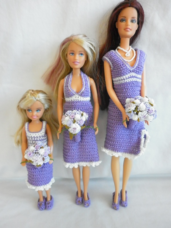 Crochet Barbie Dresses for Barbie, Skipper & Stacy